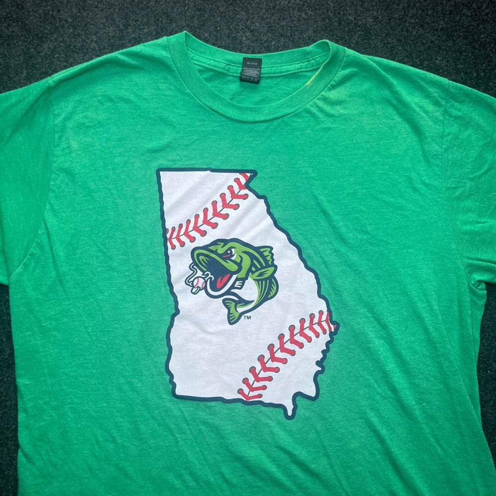 Gwinnett Stripers T-Shirt Men Medium Green MiLB Georgia Baseball Graphic - Picture 2 of 8